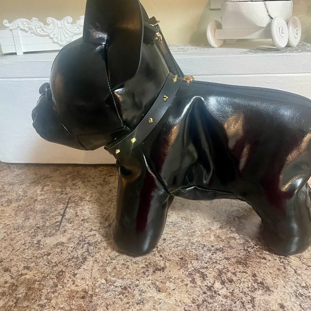 Adorable French bulldog handbag new never used
